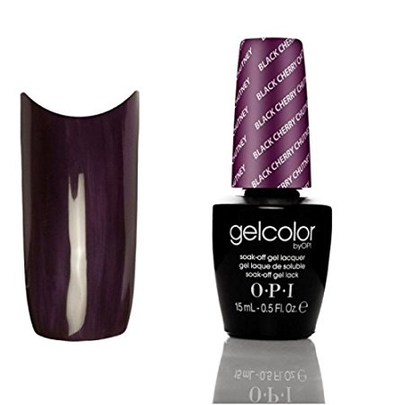 Opi Gelcolor Nail Polish, Black Cherry Chutney, 0.5 Ounce