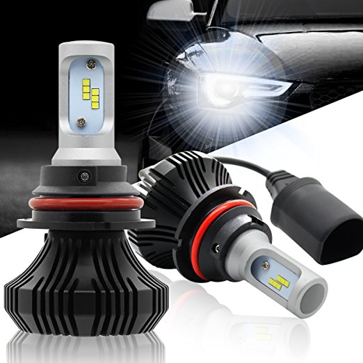 9007 Led Headlight Bulbs Headlamp Head Light Bulbs, Autofeel S7 84W 8000LM 6500K Cool White Hi/Lo Beam CREE Chips LED Conversion Kit - 1 Year Warranty (9007/HB5)
