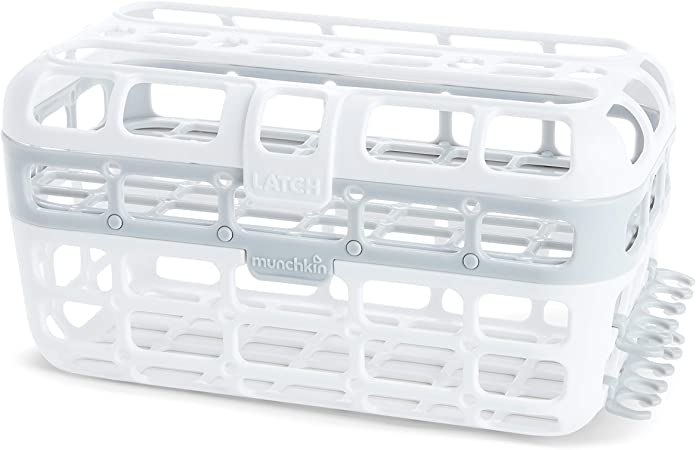 Munchkin High Capacity Dishwasher Basket, 1 Pack, Grey, Grey