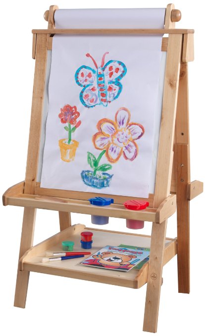 KidKraft Deluxe Wood Easel-Natural