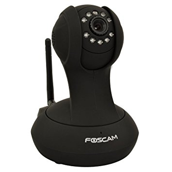 Foscam FI8916W Wireless/Wire IP Camera WIDE ANGLE, IR-CUT, Wireless b/g/n ,Better Housing (Upgraded From FI8918W, Black Newest Model)