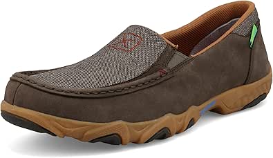 Twisted X Men's Slip-On Driving Moc, Moc Toe with CellStretch