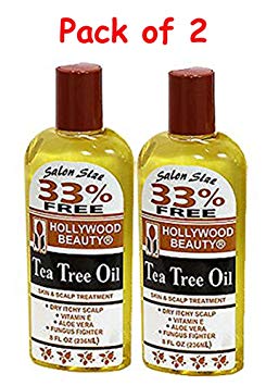 Hollywood Beauty Tea Tree Oil Skin & Scalp Treatment, 8 oz (Pack of 2)