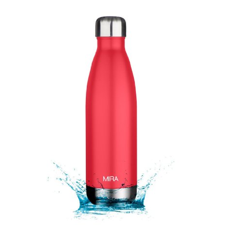 Insulated Cola Water Bottle Insulated Double Wall Vacuum Stainless Steel Water Bottle 25 oz Cola Shaped Red