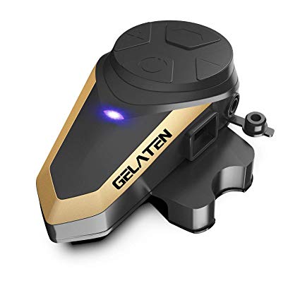 BT-S3 Motorcycle bluetooth headset/Helmet Intercom Waterproof Bluetooth Headset is completely Supports upto 800-1000m of dual inter phone connection/FM Radio/Handsfree/Stereo Music/GPS/1 Pack