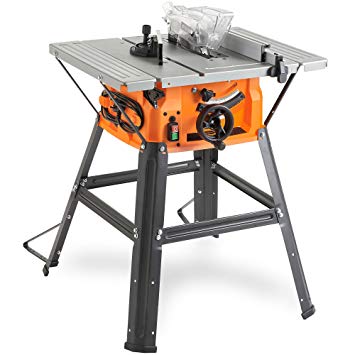 VonHaus 1500W 8” (210mm) Table Saw 5000rpm - Circular Mitre Function – High Spec with Attachable Table Sides – Make Longitudinal & Angle Cuts with Carbide-Tipped Saw Blade