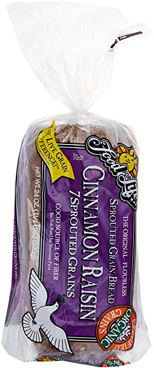 Food For Life Bread Sprouted Cinnamon Raisin Organic, 24 oz