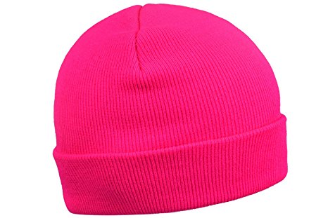 Knit Beanie Skull Cap Solid Color Cuff Watch Cap Warm Winter Hats For Men Women