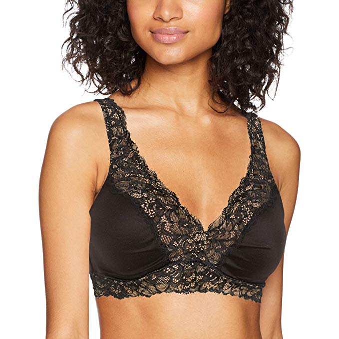 Warner's Women's Escape Wire-Free Contour with Lace Trim Bra