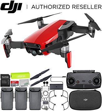 DJI Mavic Air Drone Quadcopter (Flame Red) Ultimate Bundle
