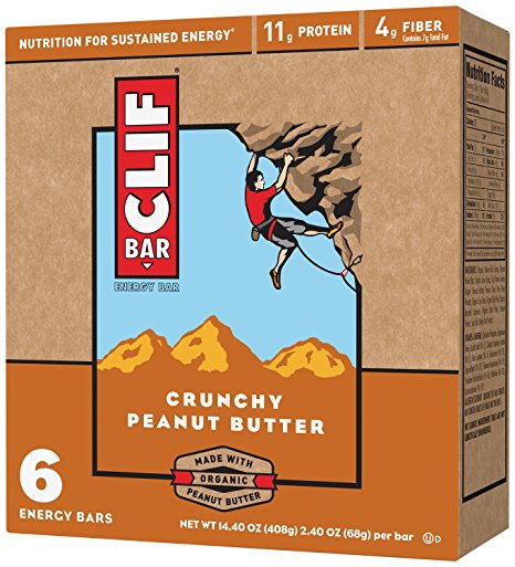 CLIF ENERGY BAR - Crunchy Peanut Butter - (2.4 oz, 6 Count)