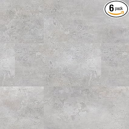 MSI Rivello 18 in. x 36 in. x 5MM Luxury Vinyl Flooring, Rigid Core Planks, LVT Tile, Click Lock Floating Floor, Waterproof LVT, Marble Look Tile, 27.3 Square Feet, Capitano