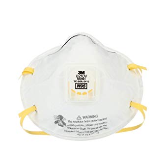 3M 8210V Particulate Respirator with Cool Flow Valve (20 Respirators)