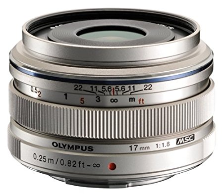 Olympus M.Zuiko 17mm f1.8 (Silver) for Olympus and Panasonic Micro 4/3 Cameras