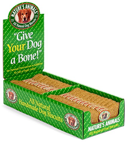 Nature's Animals Original Bakery Biscuits All Natural Dog Treats, Bone Shaped Snacks, 24 Count