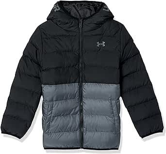 Under Armour Boys' Pronto Colorblock Puffer Jacket, Mid-Weight, Zip Up Closure, Repels Water