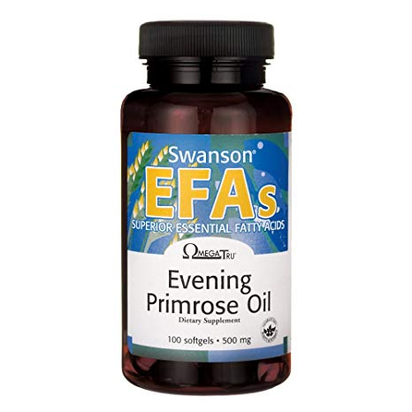 Swanson Evening Primrose Oil (Omegatru) 500 Milligrams 100 Sgels
