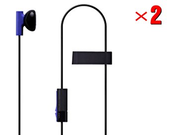 MKK 2 Pack Mono Chat Game Gaming Earbuds Earpiece earphones Headphones Headset with Mic Microphones for PS4 Playstation 4