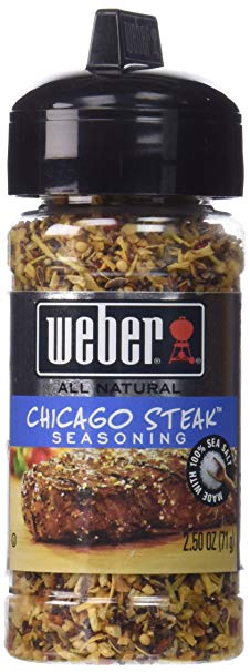 WEBER Grill CHICAGO STEAK Seasoning 2.5 oz. (Pack of 2)