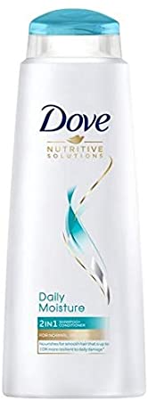 Dove 2-in-1 Shampoo And Conditioner, Daily Hair Care For Men And Women, Moistuirises, Softens And Cleans All Hair Styles And Colours Bulk Pack (6 x 400ml)