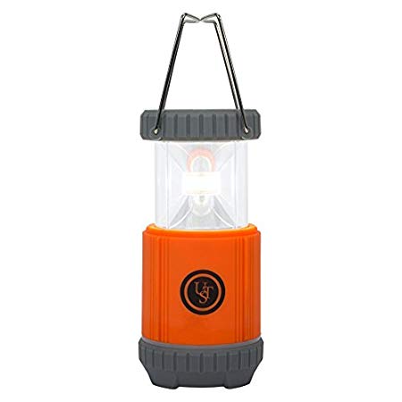 UST Ready LED Portable 250 Lumen Water Resistant Collapsible Lantern with Hook for Camping, Hiking, Emergency and Outdoor Survival