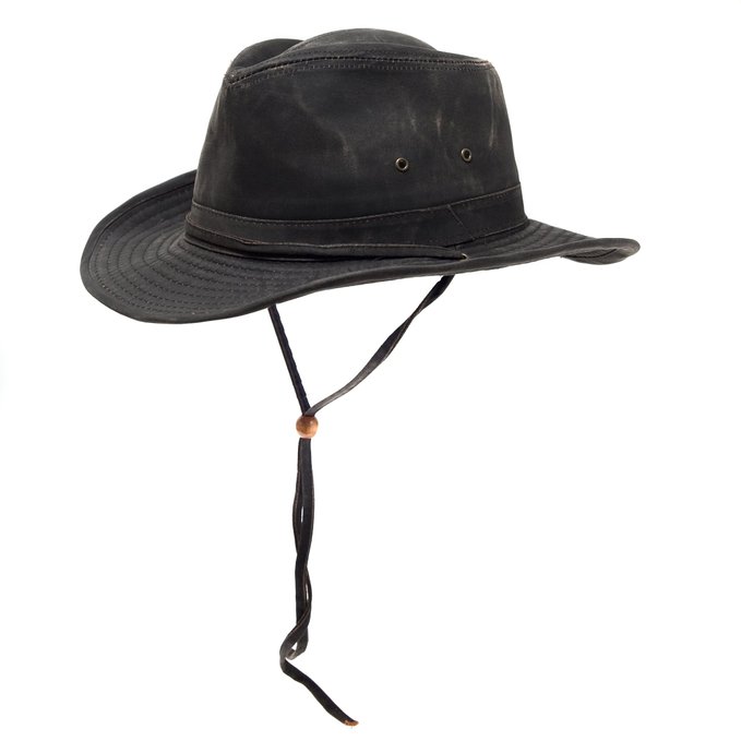 Dorfman Pacific Mens Weathered Cotton Outback Bushmaster Hat