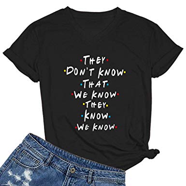 MIMOORN Women V Neck Graphic Funny Cute T Shirt Tops Tee