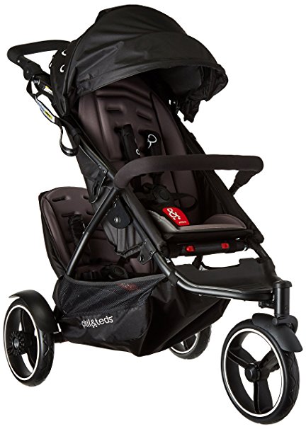 phil&teds Dot Inline Stroller with Second Seat, Graphite