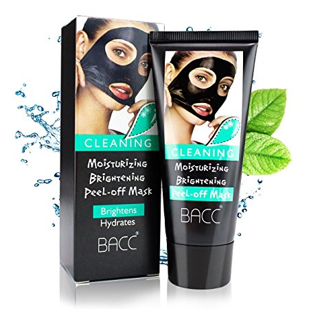 IBEET Hydrating Facial Mask,Moisturizing Blackhead Removal Mask,Purifying Clean Black Peel Off Charcoal Mask,Mud Facial Mask, 60 Gram