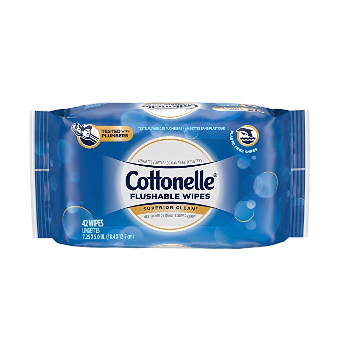 Cottonelle FreshCare Flushable Wipes, 42 Flushable Wet Wipes (Packaging May Vary)