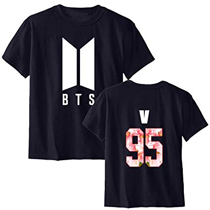 Dolpind BTS 2017 New Logo T-shirt Bangtan Boys JIN SUGA JIMIN V Unisex Tee Shirt