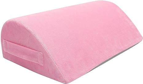 DOITOOL Foot Pillow Gaming Desk Accessories Gamer Desk Accessories Under Desk Foot Pad Foot Rest Holder Office Necessities Foot Resting Pillows Cushion for Foot Pink Sponge Household