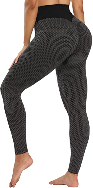 TRENDOUX TIK Tok Leggings for Women - High Waisted Butt Lift Yoga Pants Workout