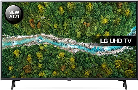 LG 43UP77006LB 43 inch 4K UHD HDR Smart LED TV (2021 Model) with Freeview Play, Prime Video, Netflix, Disney , Google Assistant and Alexa compatible