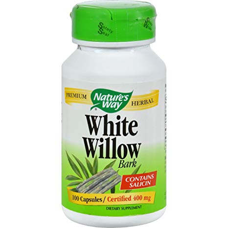 Nature's Way White Willow Bark - 400 mg - 100 Capsules - Maximum Potency