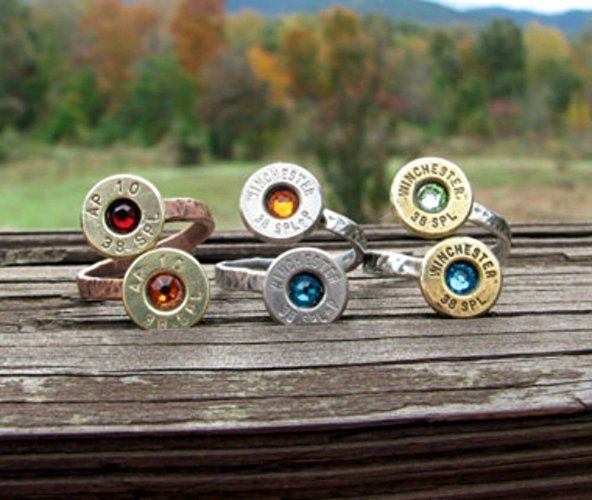 Double Birthstone Bullet Ring for Couples or Mothers