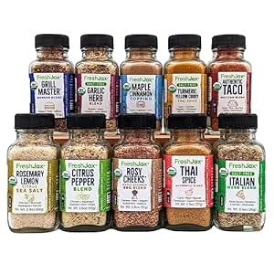 FreshJax Organic Spices | Complete Veggie Seasonings | Gift Box Sampler