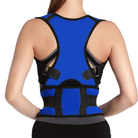 Panegy Unisex Adjustable Posture Correction Kyphosis Clavicle Brace Correct Shoulder Posture Support Strap