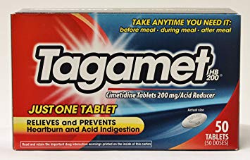 Tagamet Acid Reducer 200 mg 50 Tablets