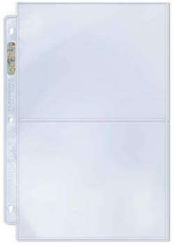 Ultra Pro 2-Pocket Platinum Page with 5" X 7" Pockets 25ct