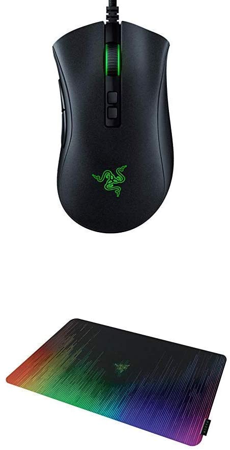 Razer DeathAdder v2 Gaming Mouse   Sphex v2 Mouse Pad Bundle