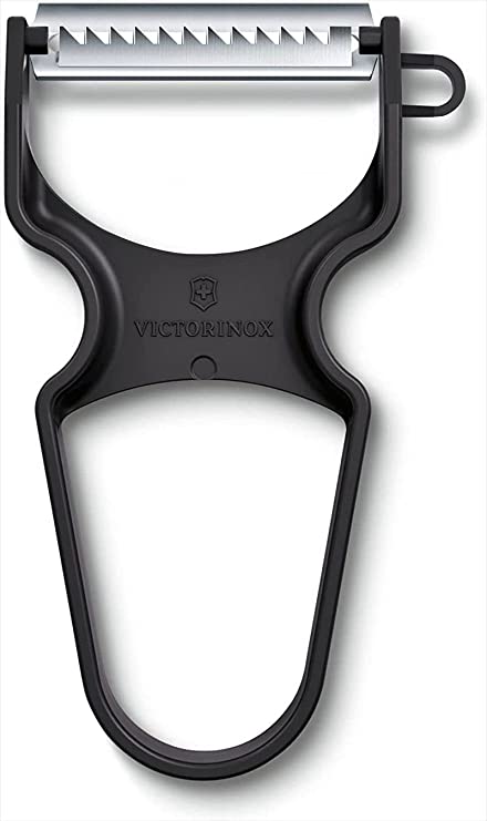 Victorinox, Multipurpose Rapid Peeler/ Vegetable Scrapper, Julienne Edge, Black, Swiss Made (6.0934.3),0.4 in