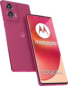 Motorola Edge 50 Fusion 5G (International Version) | 256GB Storage   12GB RAM Dual-SIM (Nano, eSIM) GSM Unlocked Android 14 Smartphone (Hot Pink - Vegan Suede)