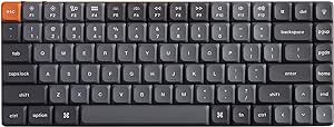 Keychron K3 Max QMK/VIA Custom Ultra-Slim Wireless Mechanical Keyboard, 2.4 GHz/Bluetooth/Wired 3-Mode 75% Layout Programmable RGB Backlit Brown Switch, Aluminum Frame Gaming Keyboard for Mac Windows