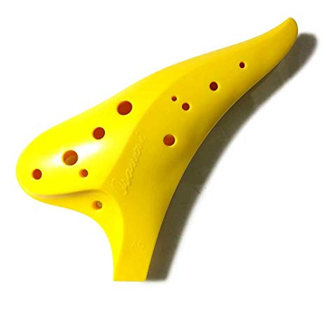 Osawa 12 Hole Ocarina – Alto C – Durable Plastic - Sweet Potato Flute – Focalink - Easy to play - Perfect for First Timers – Free Songbook & Tutorial (Sunflower Yellow)
