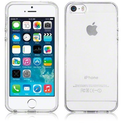SDTEK iPhone 5 / 5s / SE Case Transparent Soft Gel Clear Silicone TPU Cover Bumper