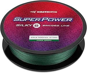 KastKing SuperPower Braided Fishing Line - Abrasion Resistant Braided Lines – Incredible Superline – Zero Stretch – Smaller Diameter – A Must-Have!