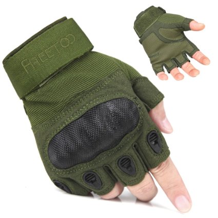 Freetoo Men's Outdoor Gloves Full Finger Cycling Motorcycle Gloves