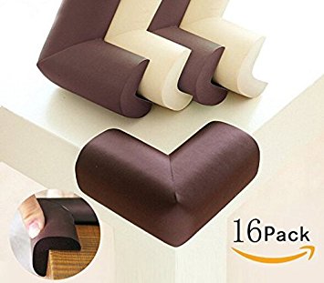 DOMIRE Baby Safety Proofing Caring Corners 16 Pack Safe Edge and Corner Cushion Home Furniture Safety Bumpers Toddler Table Protector