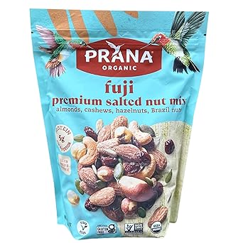 Prana Organic Fuji Premium Salted Nut Mix with Almonds, Cashews, Hazelnuts, & Brazil Nuts, 24oz (681g), Gluten Free, Vegan, Non-GMO